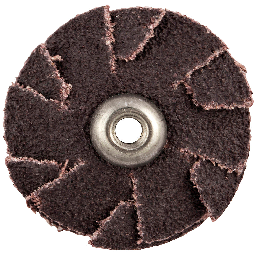 Merit Abrasives 08834184084 120 Grit, 1-1/4" Diam, Flexible Slotted Overlap Disc