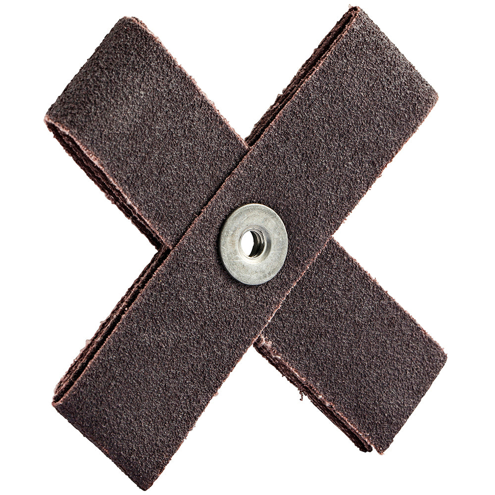 Merit Abrasives 08834184142 60 Grit, Medium Grade, Aluminum Oxide Cross Pad