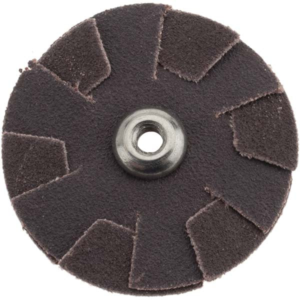 Merit Abrasives 08834186035 120 Grit, 1-1/2" Diam, Flexible Slotted Overlap Disc