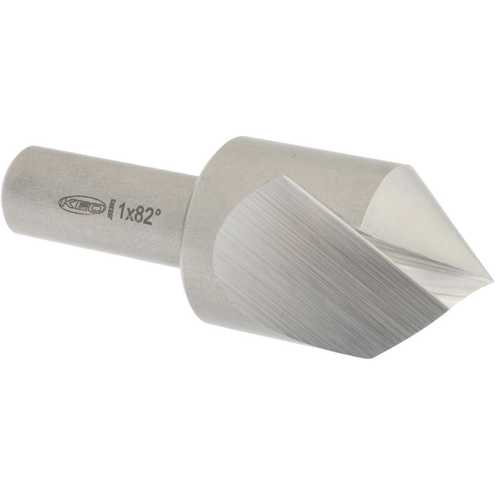 Keo 919-000-061 Countersink 1" Head Dia, 82.00 deg Included Angle, 1 Flute, High-Speed Steel, Right Hand Cut