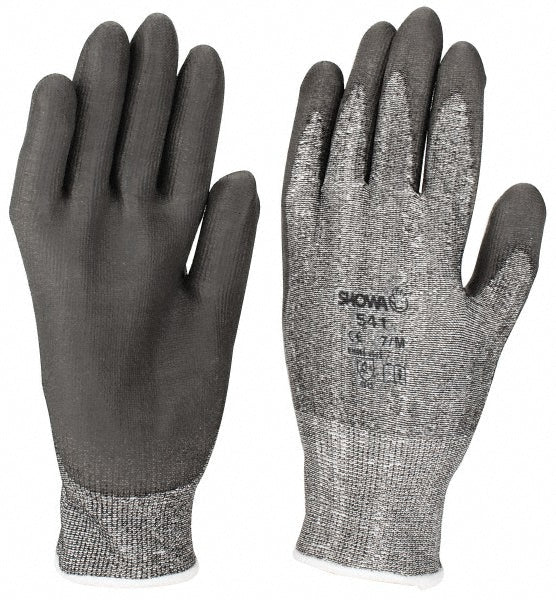 SHOWA 541-XL Cut, Puncture & Abrasive-Resistant Gloves Size XL, ANSI Cut A2, ANSI Puncture 2, Polyurethane, Dyneema