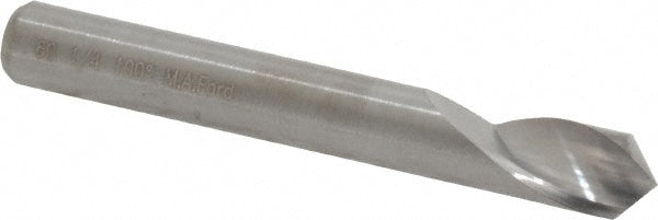M.A. Ford 60025004 Countersink 1/4" Head Dia, 100.00 deg Included Angle, 1 Flute, Solid Carbide, Right Hand Cut
