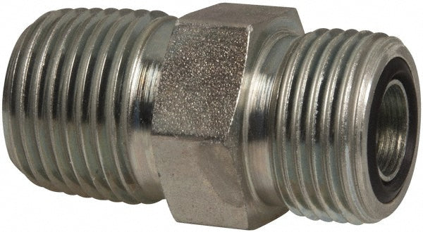 Parker 8-8 FLO-S Compression Tube Connector 1/2-14, 1/2" Tube OD, ORFS x NPTF