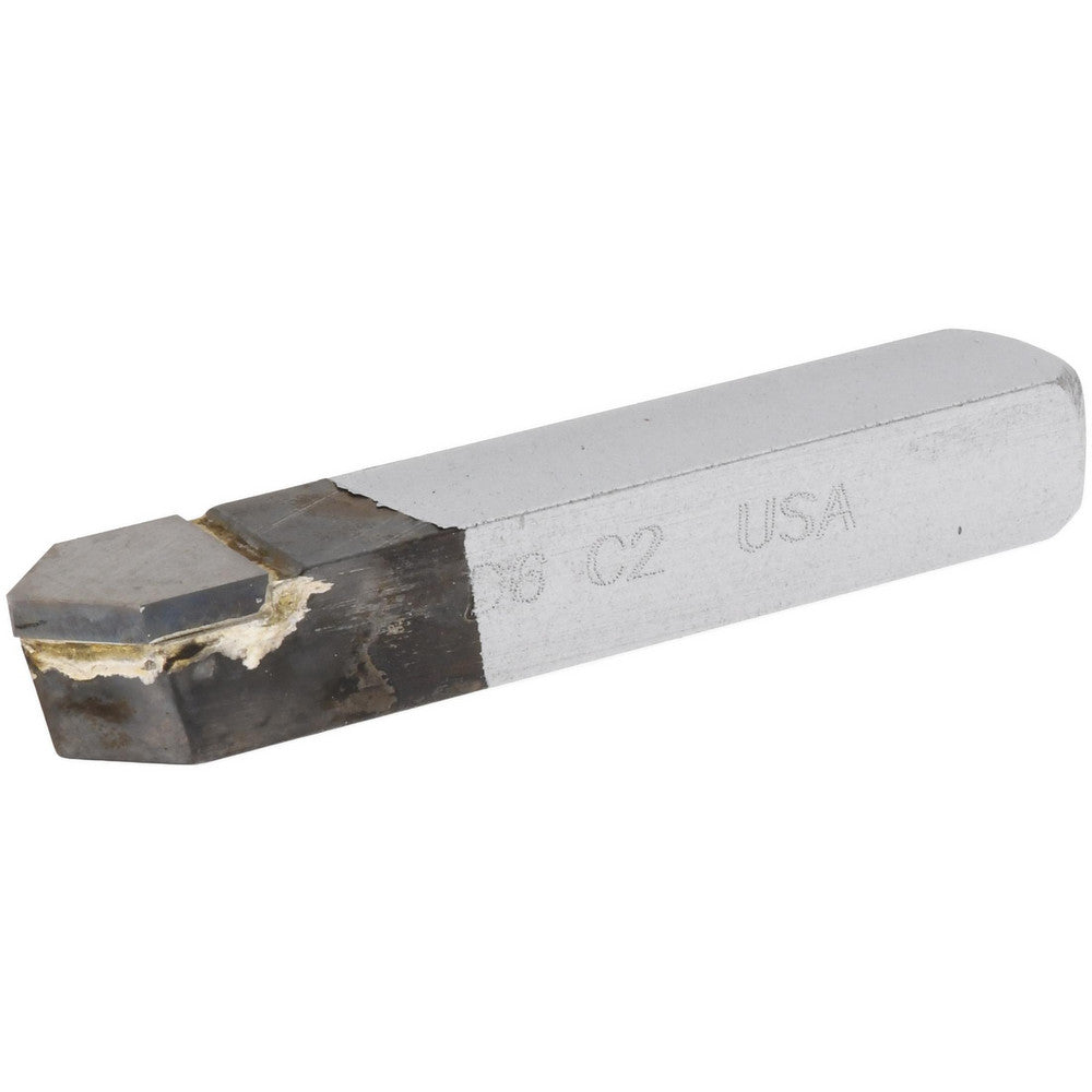 CLAPP & HANEY BRAZED TOOL 510 Single Point Tool Bit D-6, 3/8" Shank Width, 3/8" Shank Height, C2 Solid Carbide Tip, Neutral