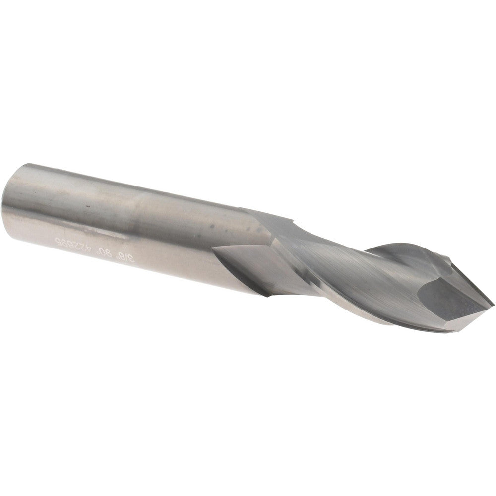Melin Tool 16087 Drill Mill 3/8" Dia, 1" LOC, 2 Flutes, 90 ° Point, Solid Carbide