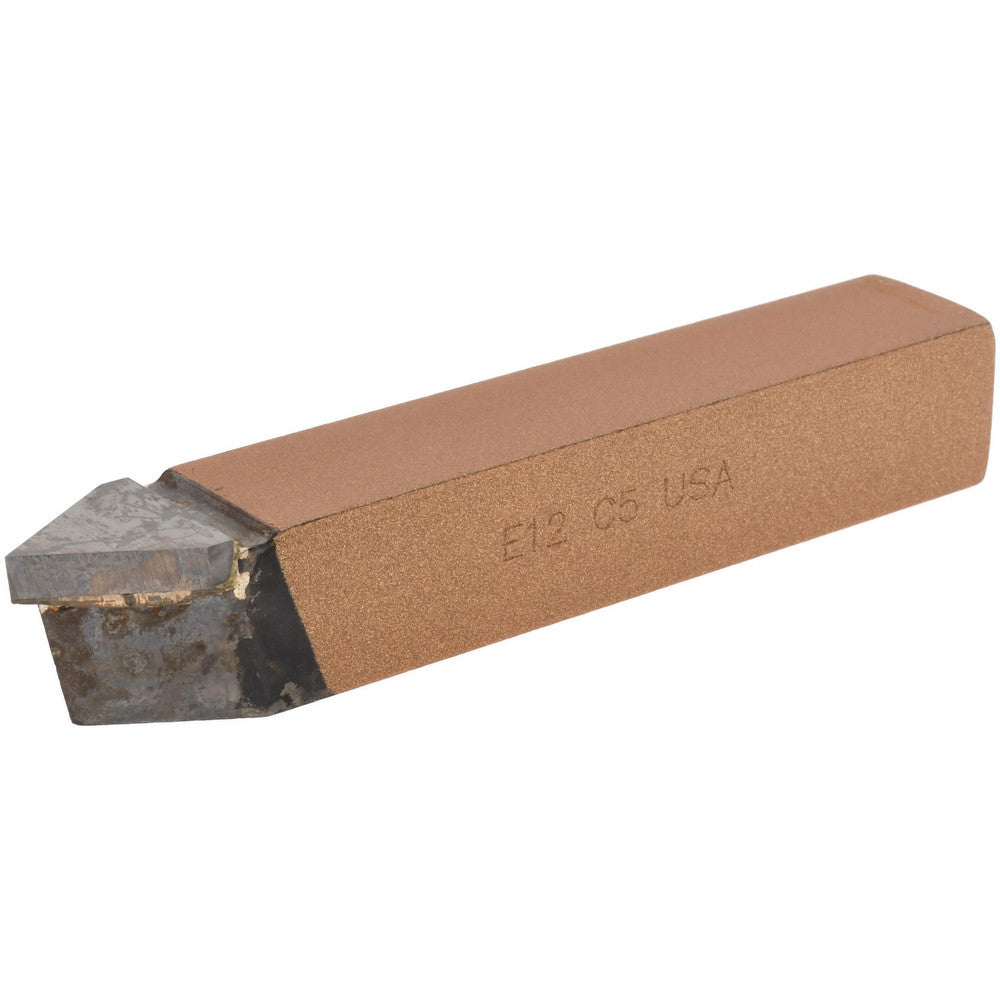CLAPP & HANEY BRAZED TOOL 631 Single Point Tool Bit E-12, 3/4" Shank Width, 3/4" Shank Height, C5 Solid Carbide Tip, Neutral