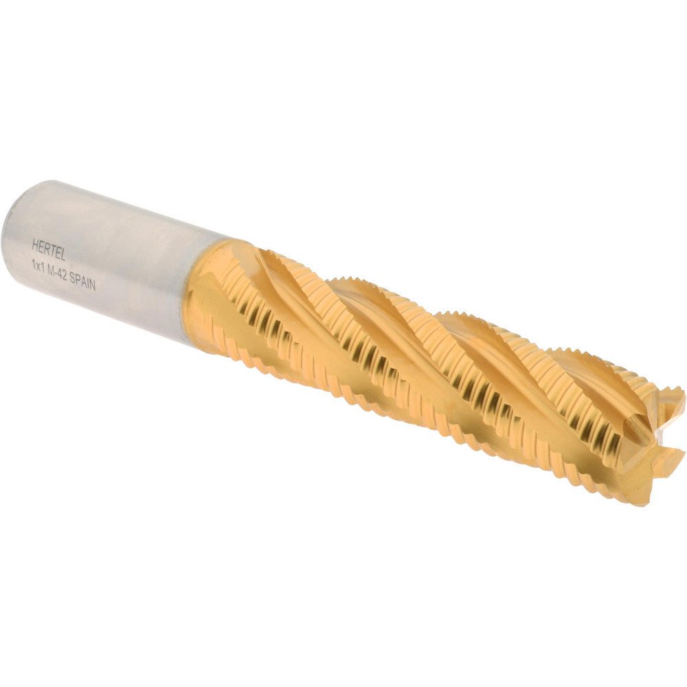 Hertel 72846322 Roughing End Mill 1" Dia, 5 Flute, Coarse Pitch, Single End, Cobalt