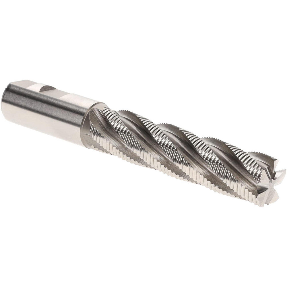 Hertel 72846454 Roughing End Mill 1" Dia, 5 Flute, Fine Pitch, Single End, Cobalt
