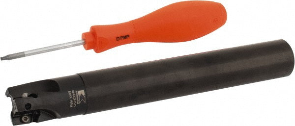 Kennametal 2624190 Indexable Square-Shoulder End Mill M1D100E1403C100L750, 1" Cut Dia, 0.58" Max Depth of Cut, 1" Dia Cylindrical Shank