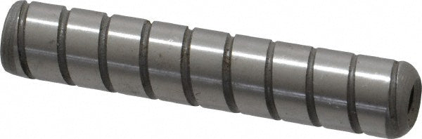 Jergens 31821 Spiral Groove Dowel Pin 3/8 x 2", Alloy Steel