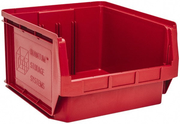 Quantum Storage QMS543RD Plastic Hopper Stacking Bin Red