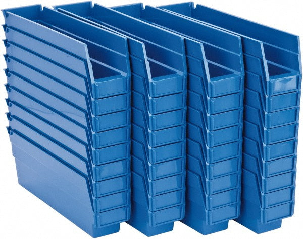 Quantum Storage QSB100BLCS Plastic Hopper Shelf Bin Blue