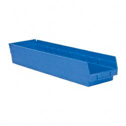 Quantum Storage QSB106BLCS Plastic Hopper Shelf Bin Blue