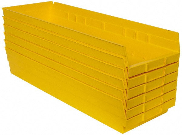 Quantum Storage QSB114YLCS Plastic Hopper Shelf Bin Yellow