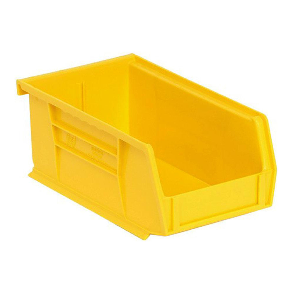 Quantum Storage QUS220YLCS Plastic Hopper Stacking Bin Yellow