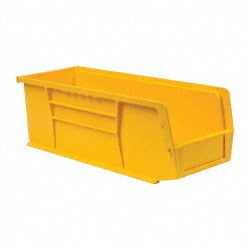 Quantum Storage QUS234YLCS Plastic Hopper Stacking Bin Yellow