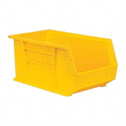 Quantum Storage QUS240YLCS Plastic Hopper Stacking Bin Yellow