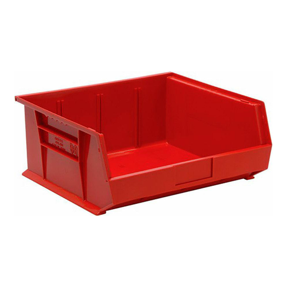 Quantum Storage QUS250RDCS Plastic Hopper Stacking Bin Red