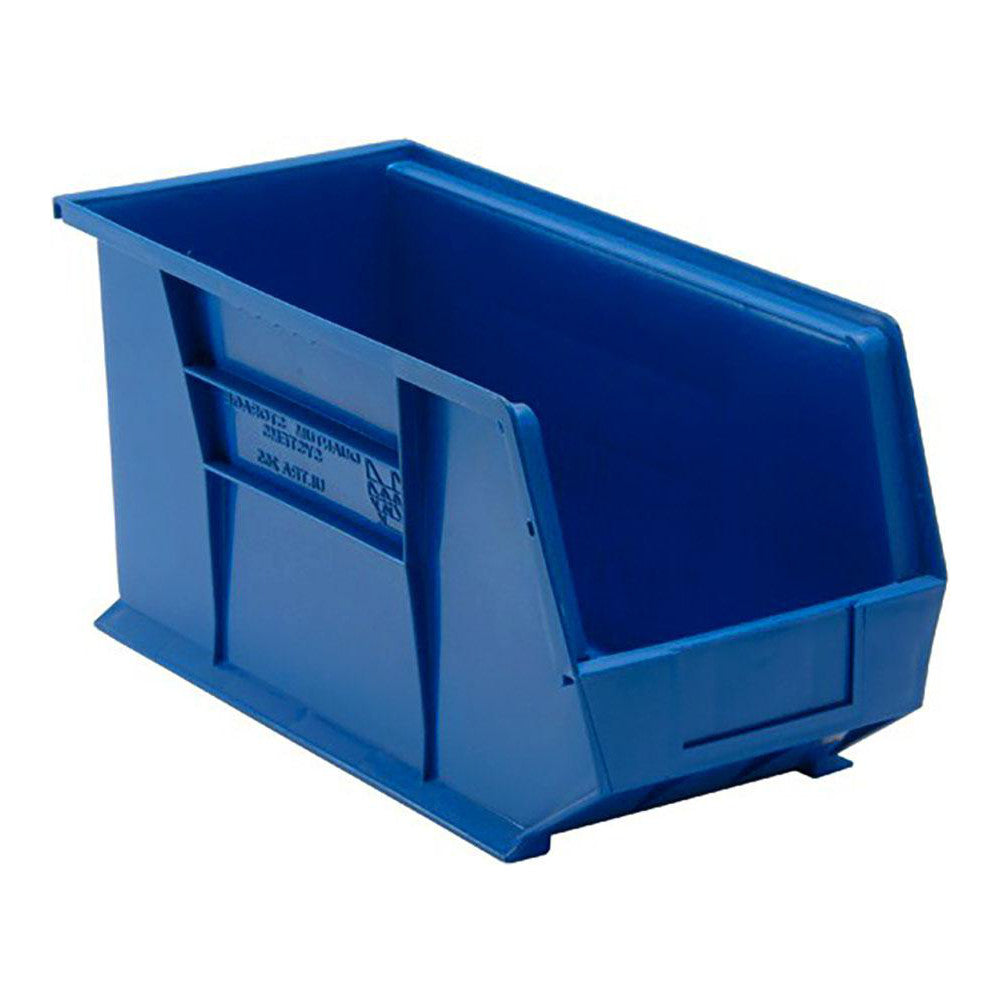 Quantum Storage QUS265BLCS Plastic Hopper Stacking Bin Blue