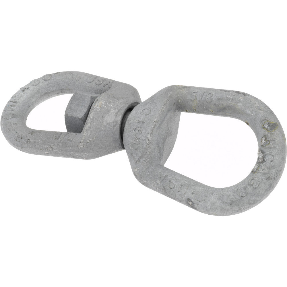 Gibraltar 21525 1 5, 200 Lbs. Load Limit, 7-7/8 Inches Long x 5/8 Inch Diameter Oval Eye Swivel