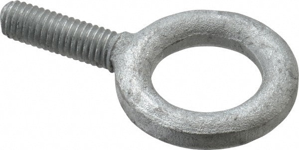 Gibraltar 26111 1 Fixed Lifting Eye Bolt Without Shoulder, 1,400 lb Capacity, 3/8-16 Thread, Grade C-1035 Forged Steel