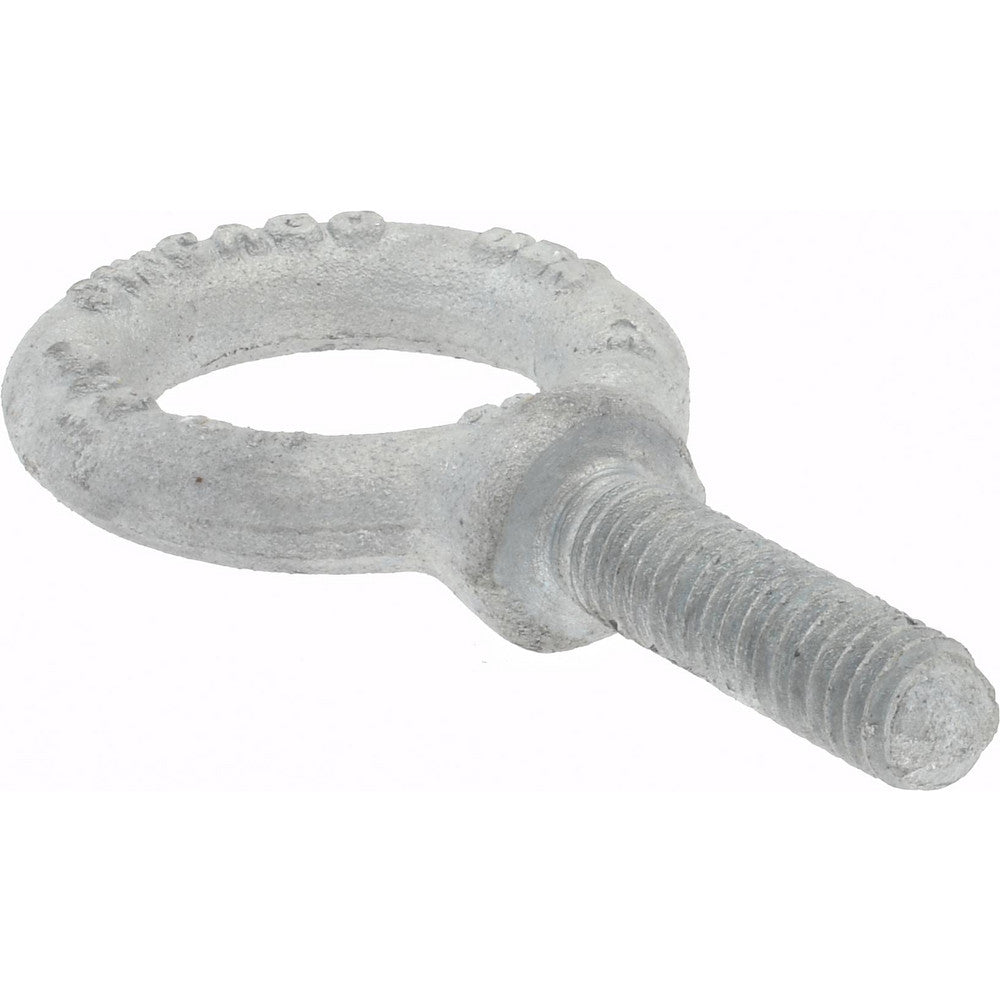 Gibraltar 26158 6 Fixed Lifting Eye Bolt With Shoulder, 900 lb Capacity, 5/16-18 Thread, Grade C-1035 Forged Steel