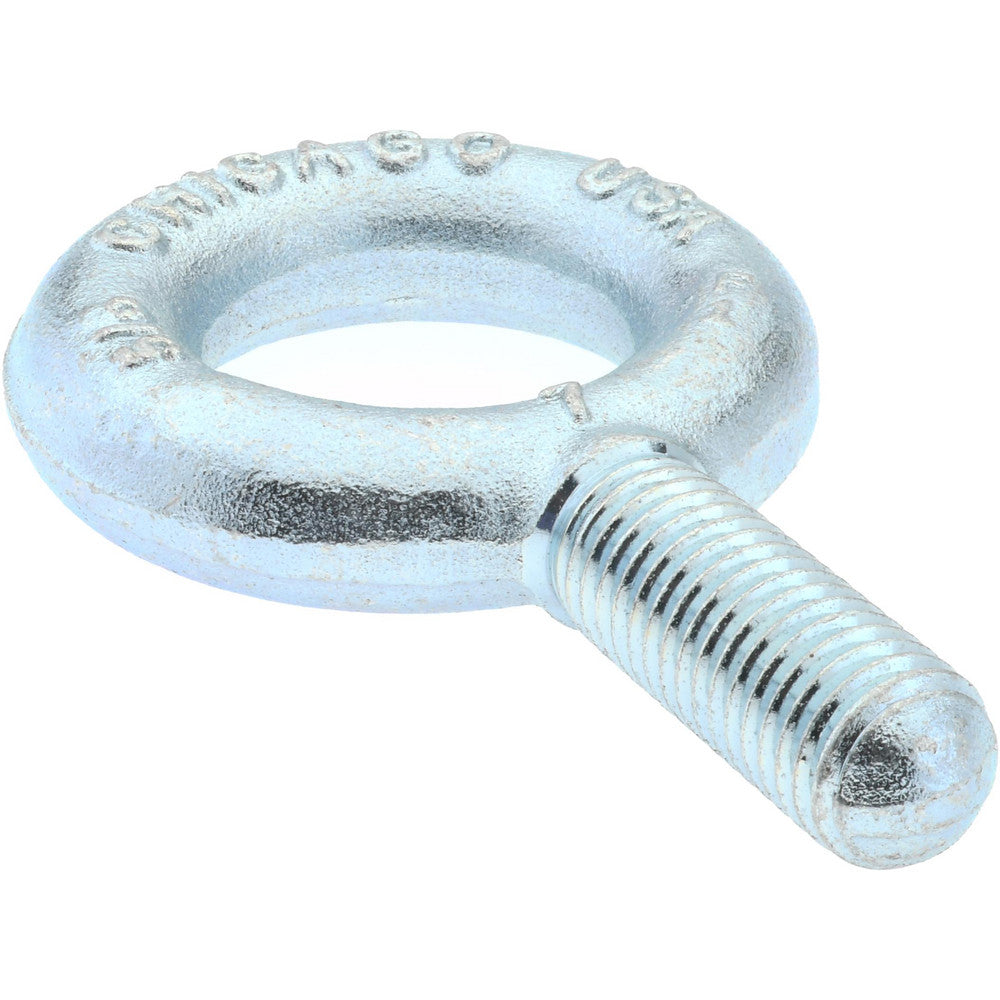 Gibraltar 26023 7 Fixed Lifting Eye Bolt Without Shoulder, 4,000 lb Capacity, 5/8-11 Thread, Grade C-1035 Forged Steel