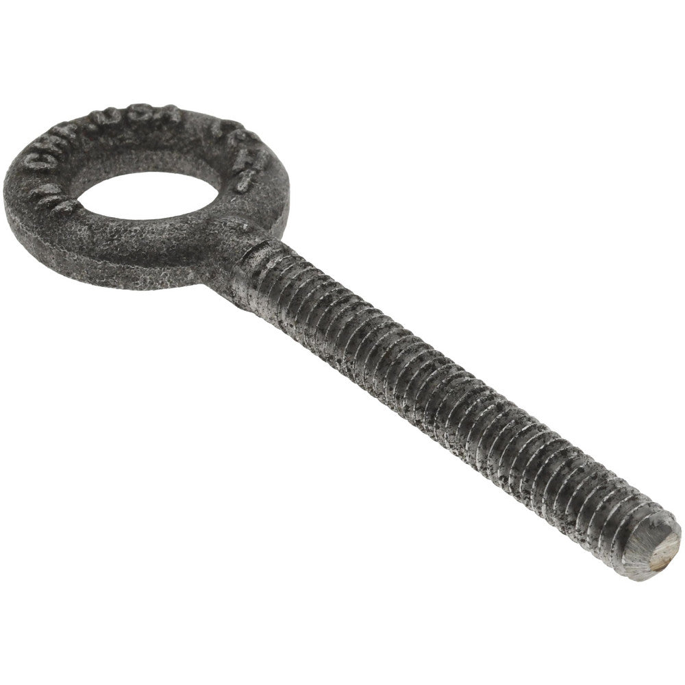 Gibraltar 11608 4 Fixed Lifting Eye Bolt Without Shoulder, 500 lb Capacity, 1/4-20 Thread, Grade C-1035 Forged Steel