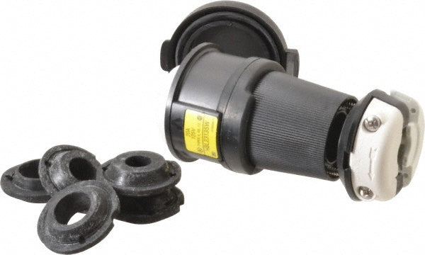 Hubbell Wiring Device-Kellems HBL2313SW Locking Inlet Connector, Industrial, L5-20R, 125V, Black & White