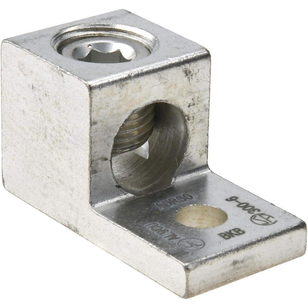 Thomas & Betts ADR30 Square Ring Terminal Non-Insulated, 6 AWG, Compression Connection