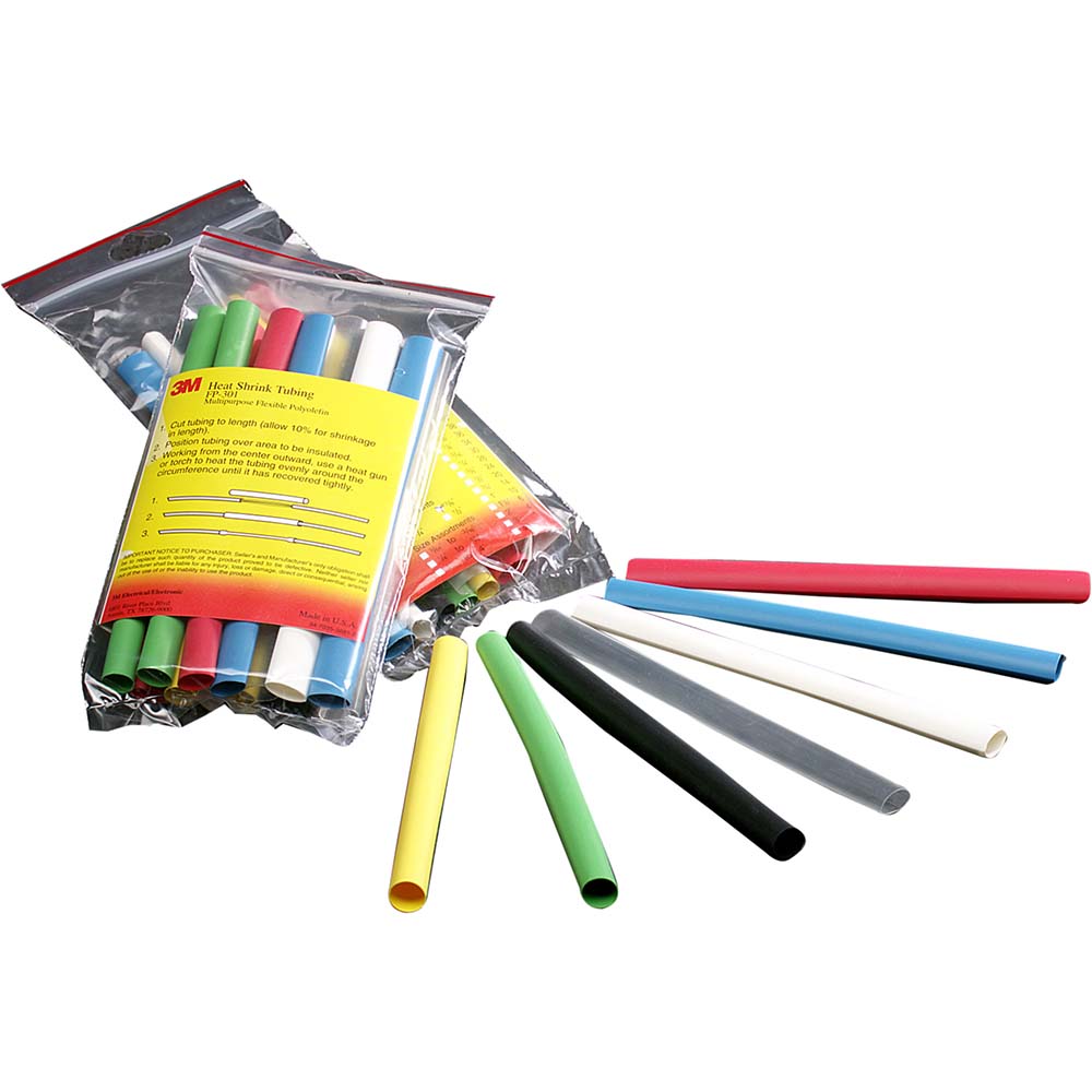 3M 7000132600 Heat-Shrink & Cold-Shrink Sleeve 1/8" ID Before Shrinking, 0.062" ID After Shrinking, 6" OAL