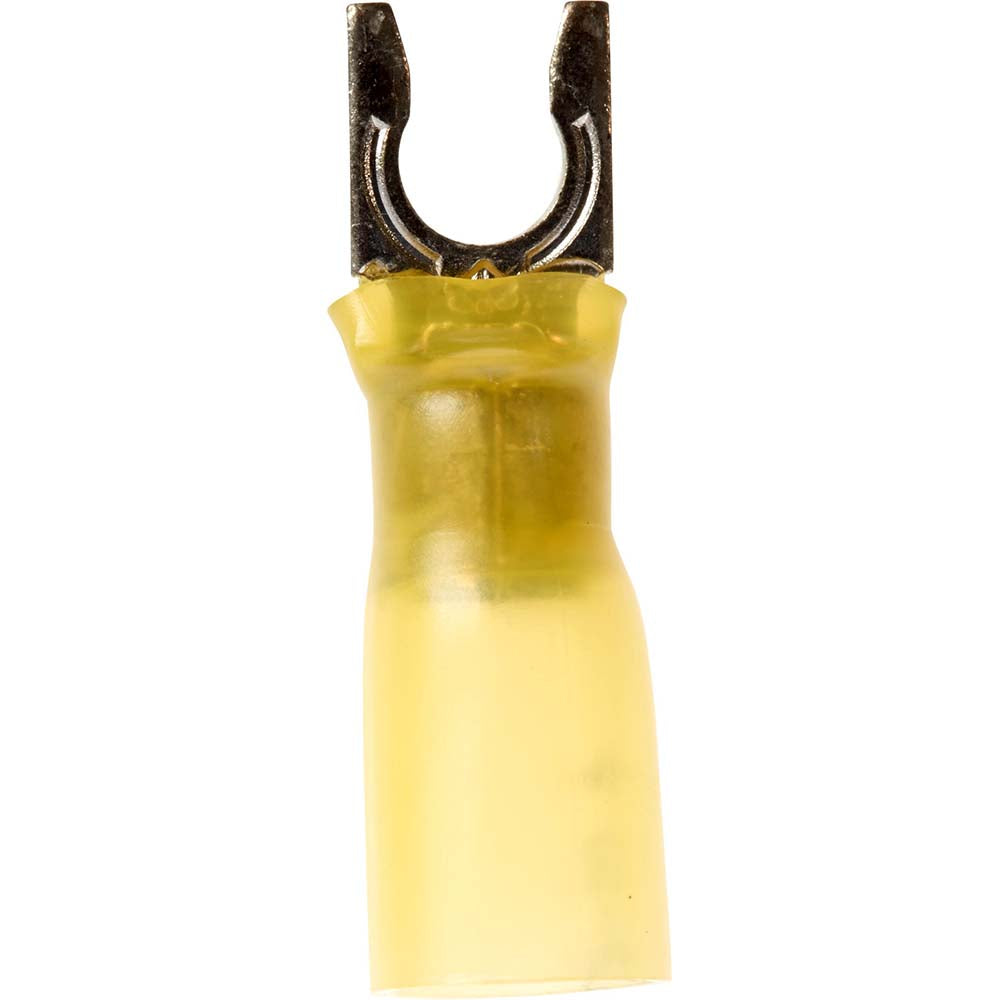 3M 7000133379 Locking Fork Terminal Yellow, Partially Insulated, #10 Stud, Crimp