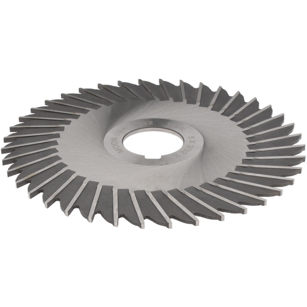 MOON CUTTERS CO. SS593 Side Chip Saw 5" Blade Dia, 3/32" Blade Thickness, 1" Arbor Hole Dia, 40 Teeth, High Speed Steel
