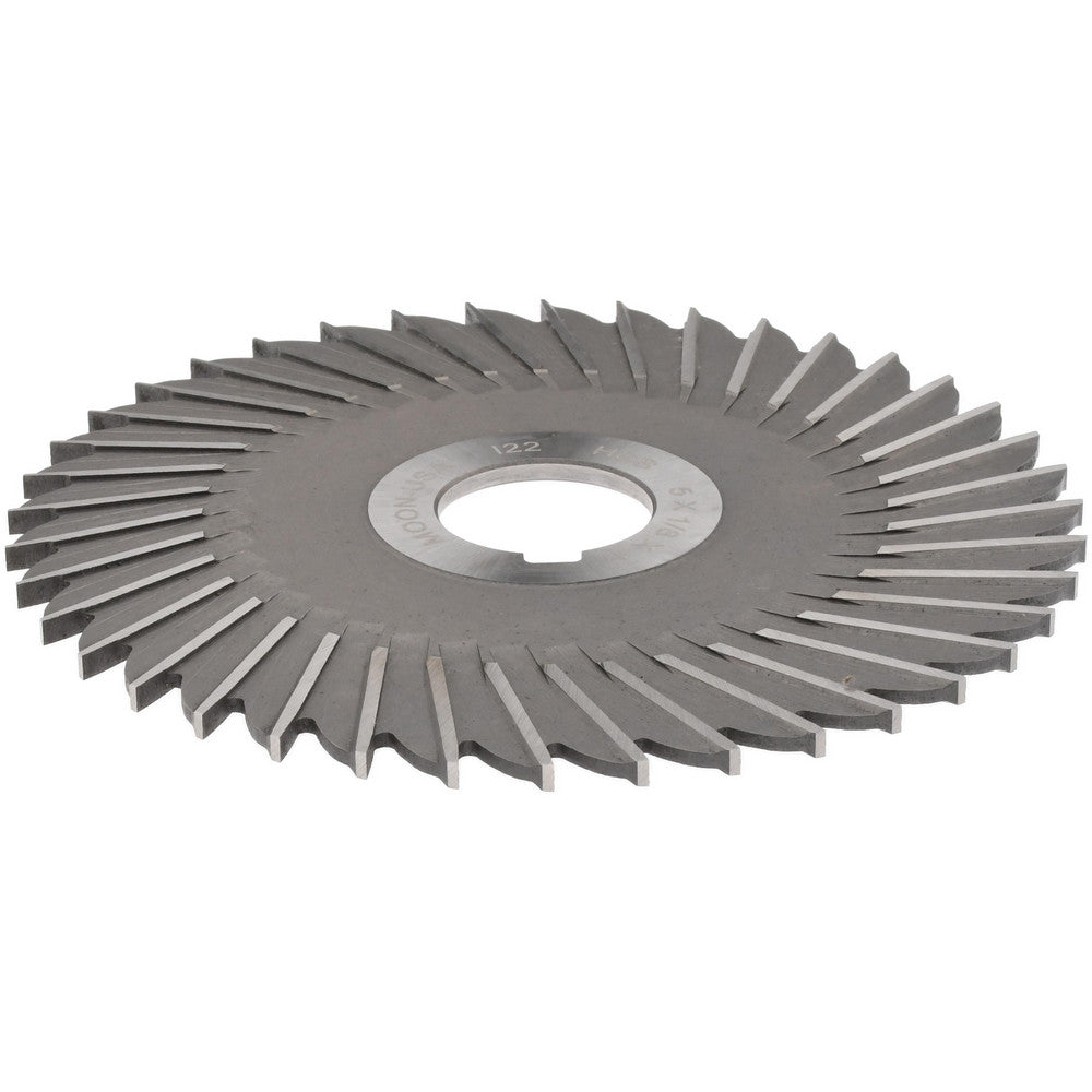 MOON CUTTERS CO. SS5125 Side Chip Saw 5" Blade Dia, 1/8" Blade Thickness, 1" Arbor Hole Dia, 40 Teeth, High Speed Steel