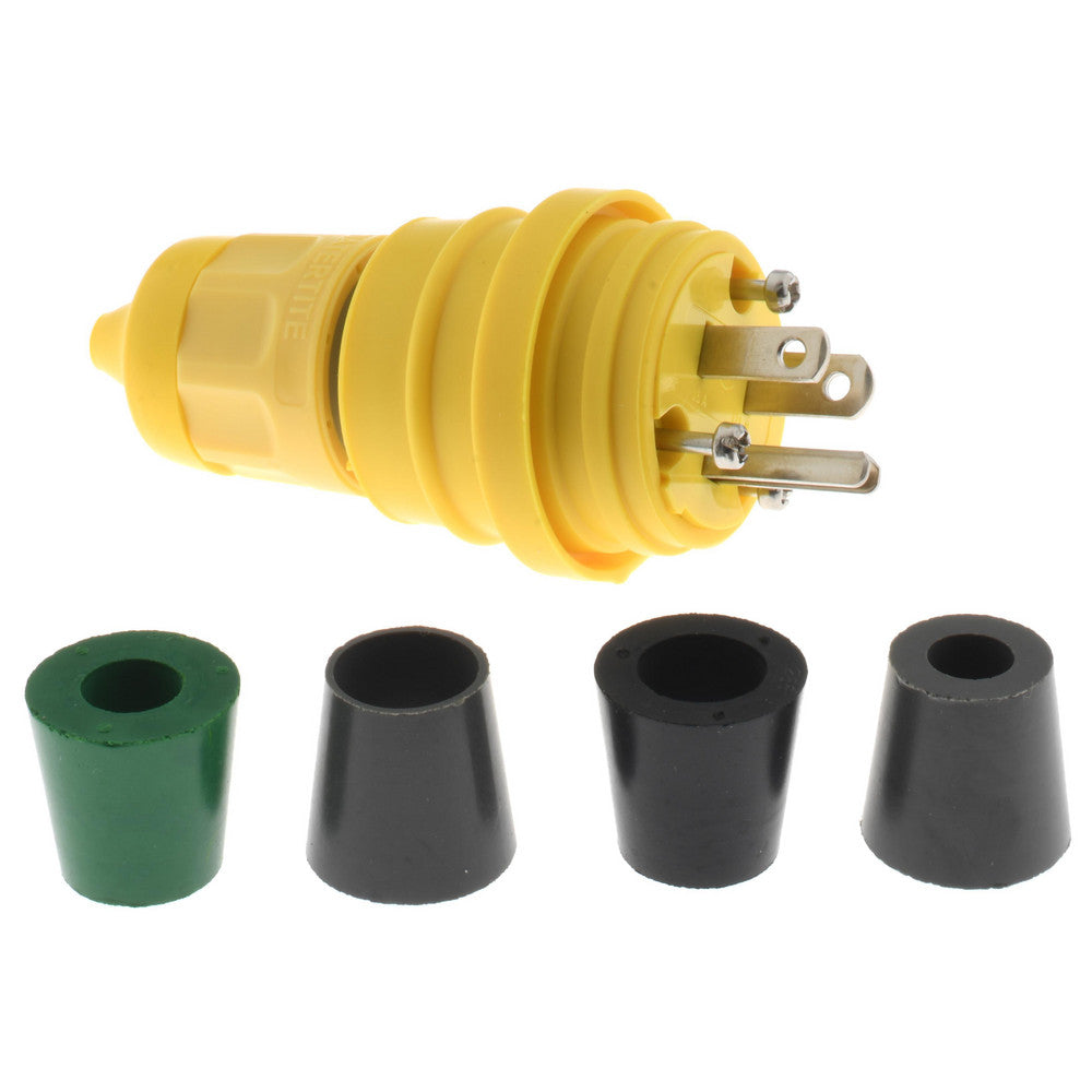 Value Collection 14W47 Locking Inlet Plug, Industrial, 5-15, 125V, Yellow