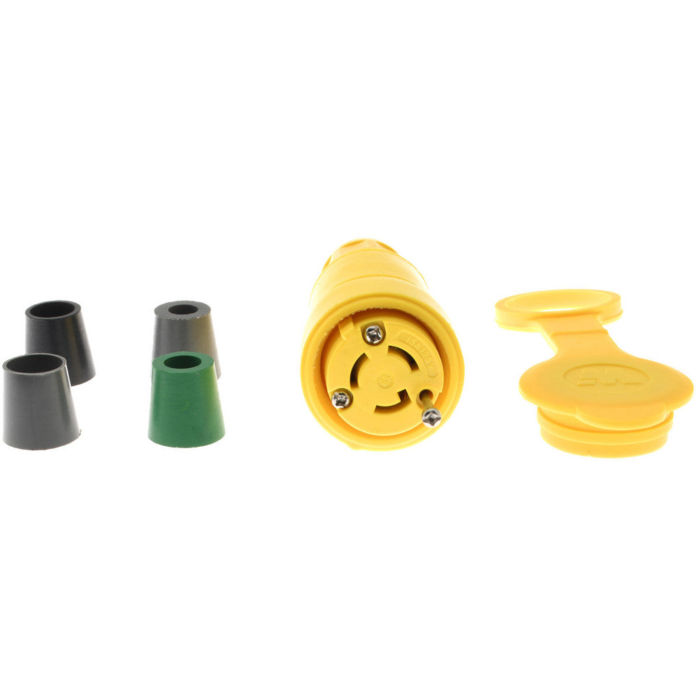 Value Collection 25W47 Locking Inlet Connector, Industrial, L5-15, 125V, Yellow