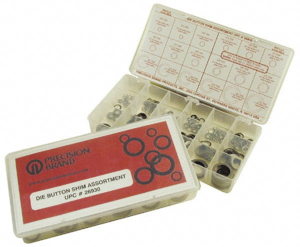 Precision Brand Products 26930 450 Piece, Steel Die Button Shim