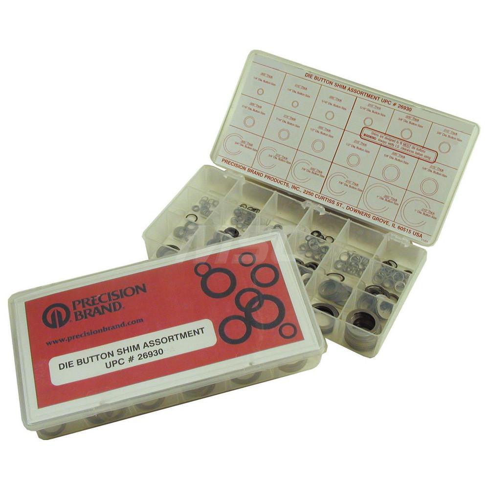 Precision Brand Products 26919 Round Shim 0.015" Thick, 0.595" ID, 0.749" OD