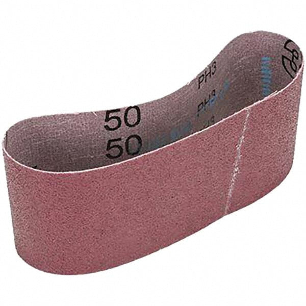 3M 7010294780 Abrasive Belt 3" Wide, 18" Long, 50 Grit, Aluminum Oxide