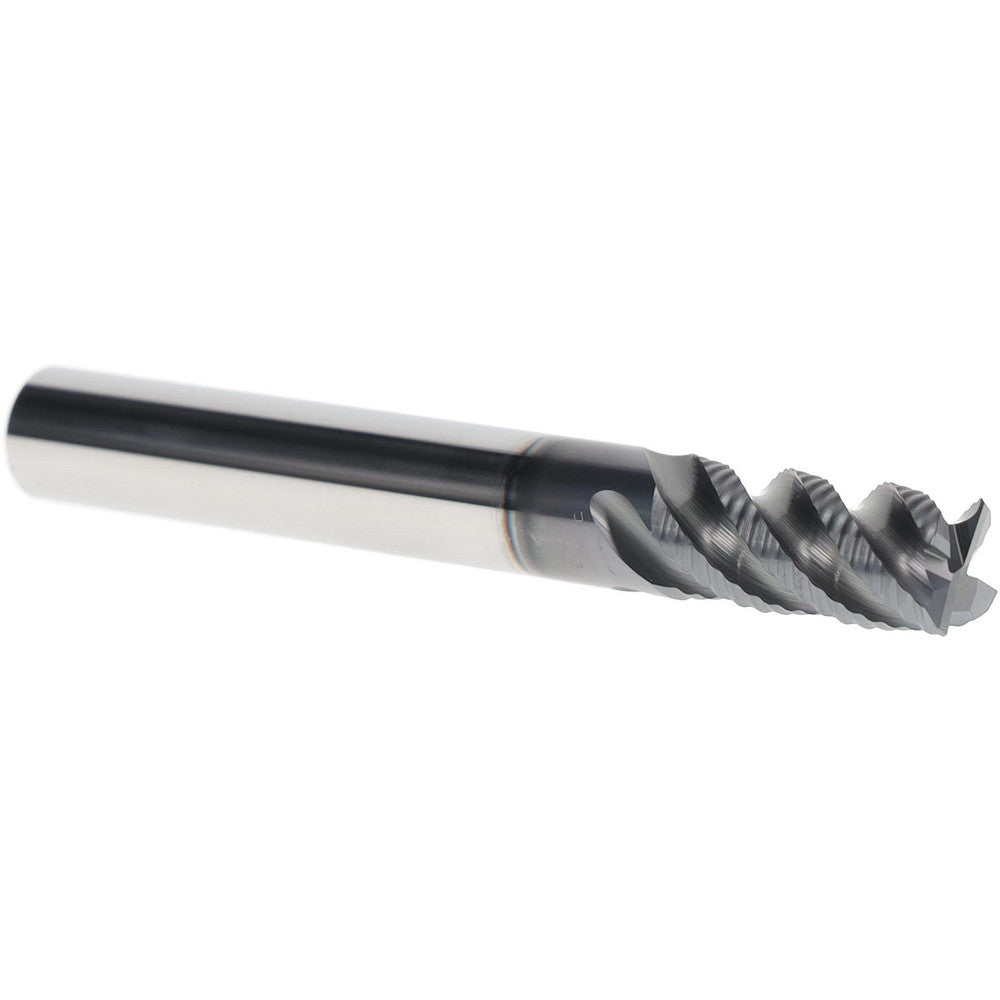 Iscar 5621693 Roughing End Mill 3/8" Dia, 4 Flute, Coarse Pitch, Single End, Solid Carbide