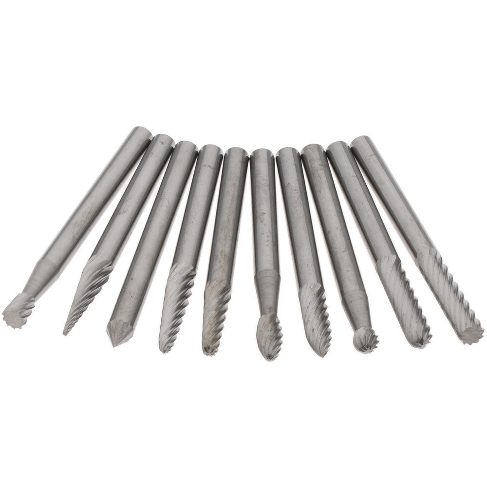 Boro Park Cutting Tools 73241440 10 Pc Single Cut Burr Set