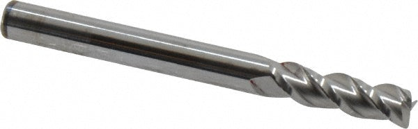 Accupro 73294589 Corner Radius End Mill 3/16" Dia, 5/8" LOC, 0.01" Radius, 3 Flutes, Solid Carbide