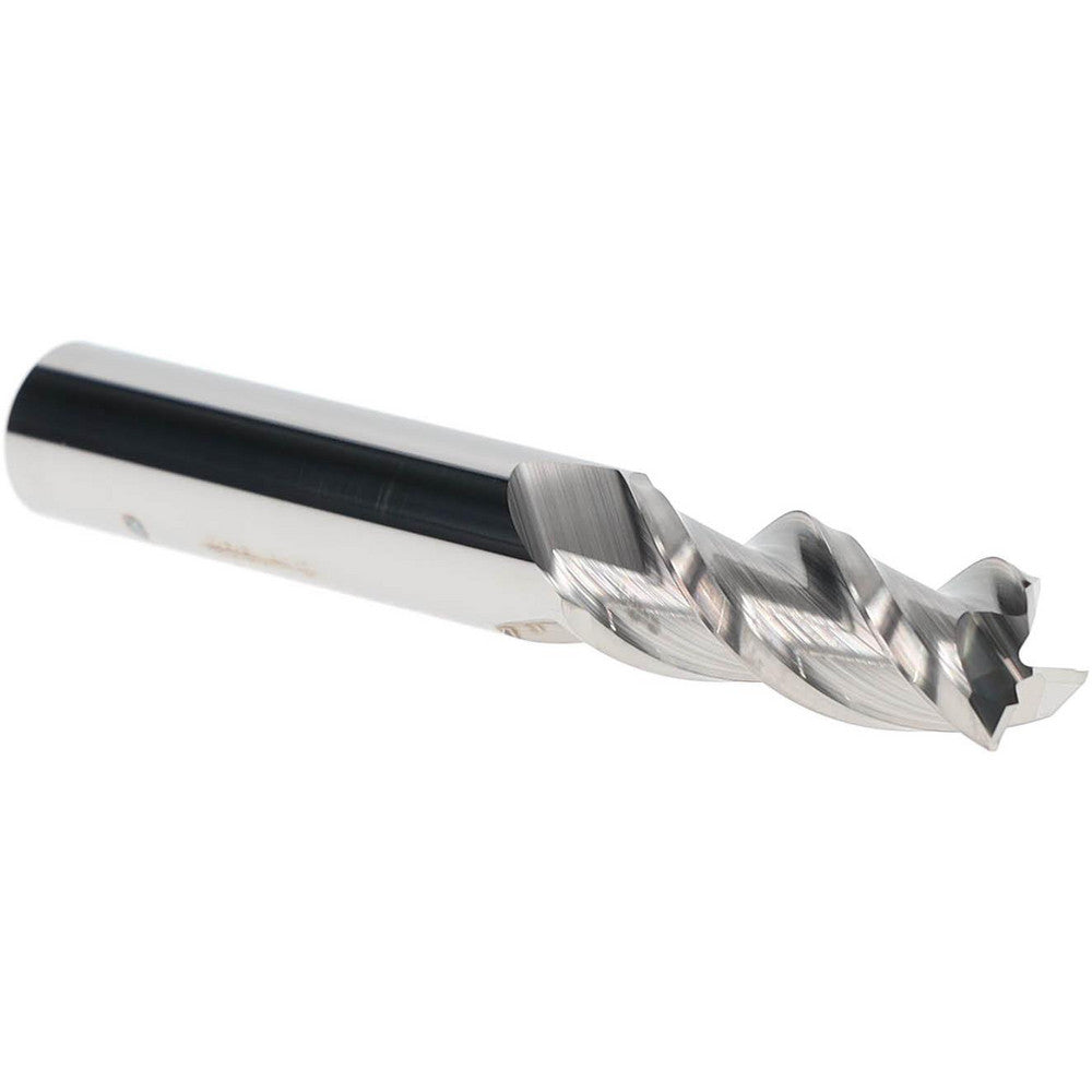 Accupro 73294605 Corner Radius End Mill 3/8" Dia, 7/8" LOC, 0.015" Radius, 3 Flutes, Solid Carbide
