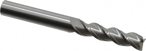 Accupro 73294712 Corner Radius End Mill 3/8" Dia, 1-1/2" LOC, 0.015" Radius, 3 Flutes, Solid Carbide
