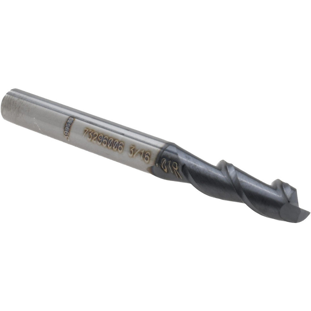 Accupro 73296006 Corner Radius End Mill 3/16" Dia, 5/8" LOC, 0.01" Radius, 2 Flutes, Solid Carbide