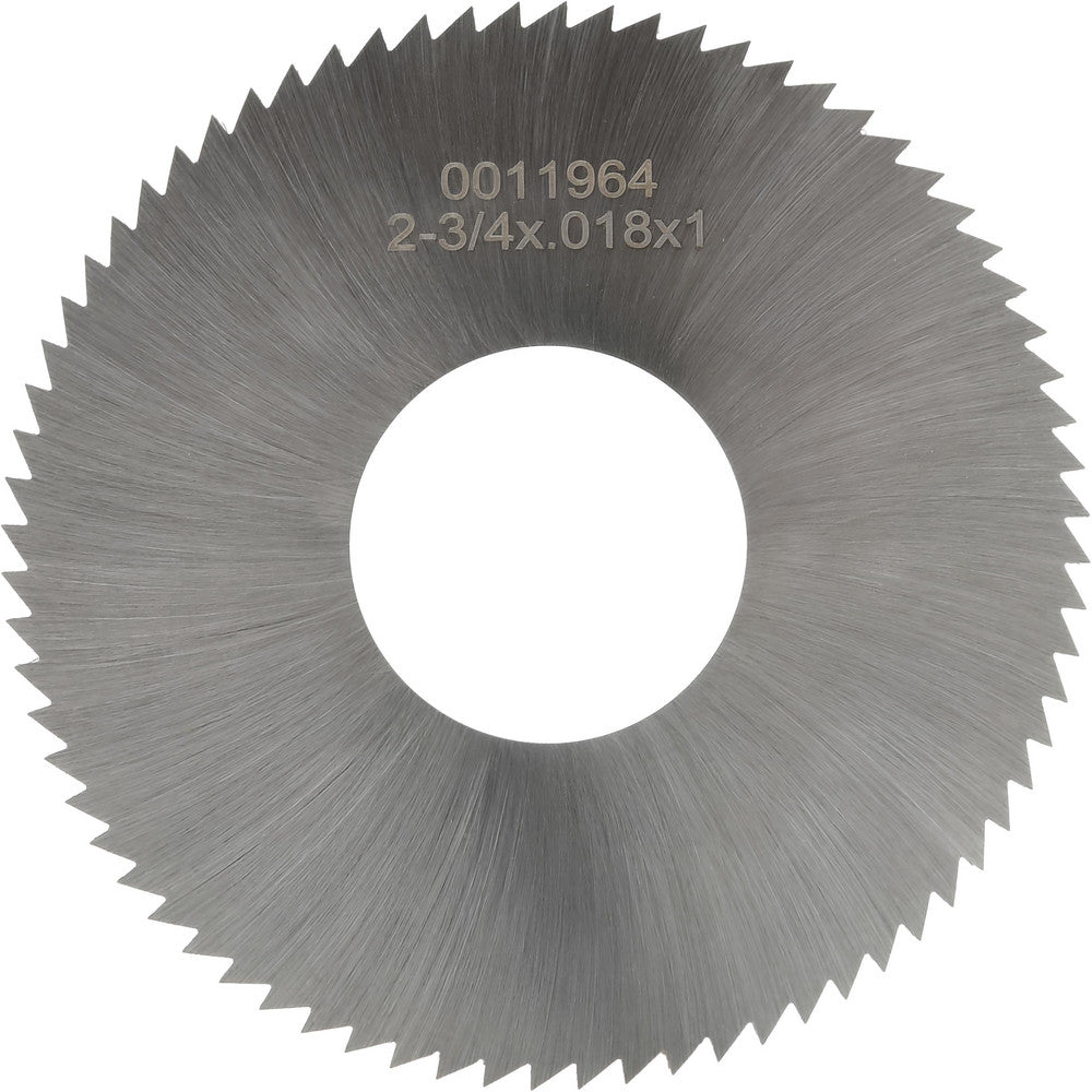 Martindale Electric Co. OSSC01872 Slitting & Slotting Saw 2-3/4" Dia, 0.018" Thick, 1" Arbor Hole, 72 Teeth, High Speed Steel