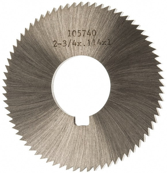 Martindale Electric Co. OSSC11472 Slitting & Slotting Saw 2-3/4" Dia, 0.114" Thick, 1" Arbor Hole, 72 Teeth, High Speed Steel