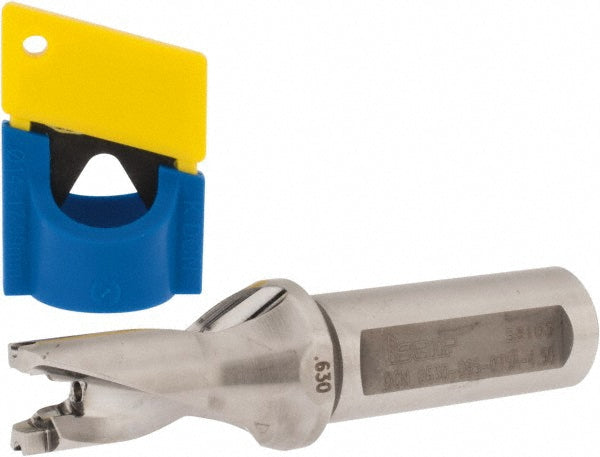 Iscar 3202510 Replaceable-Tip Drill 0.63 to 0.665" Dia, 0.95" Max Depth, 3/4" Weldon Flat Shank