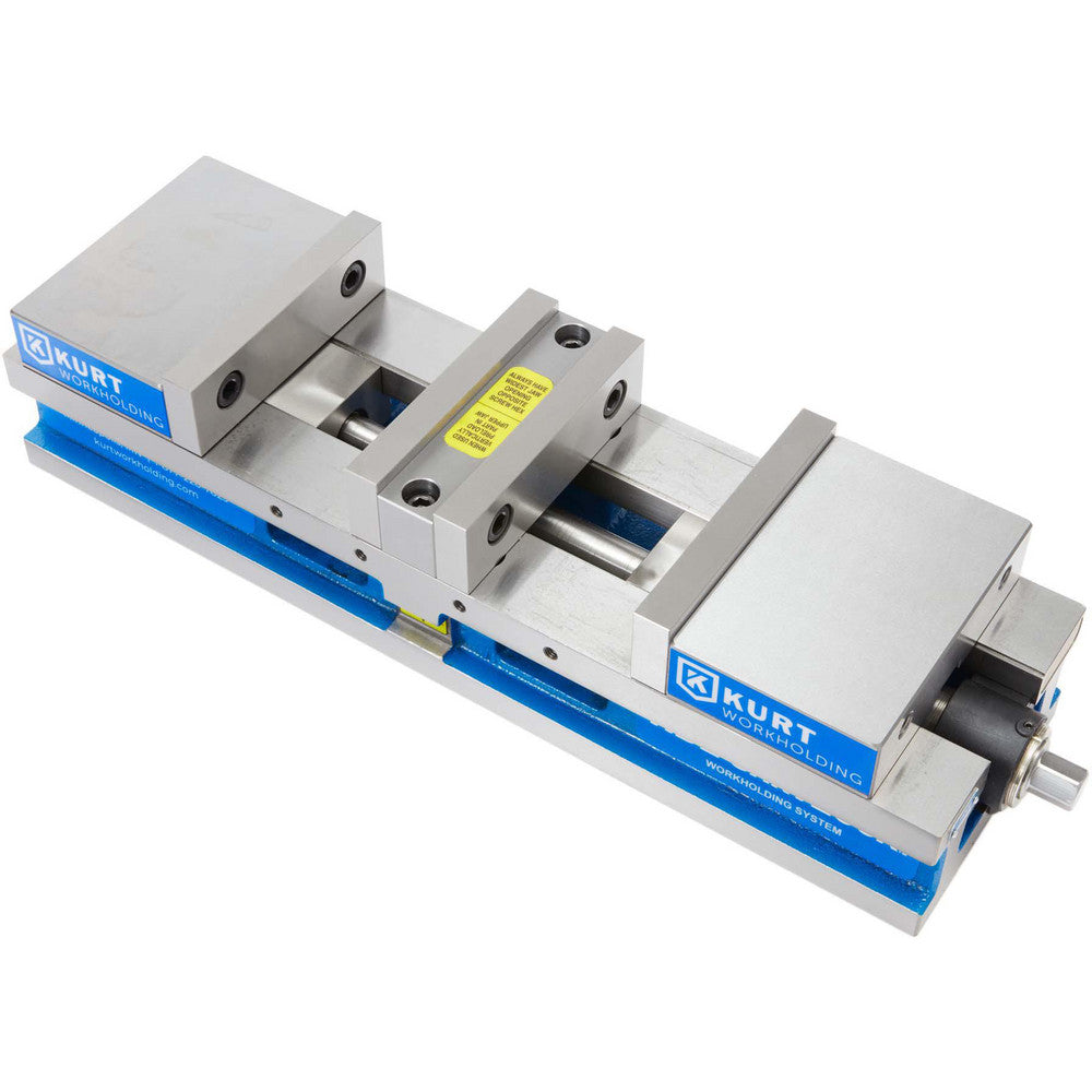 Kurt HDL6J Machine Vise Double-Station, 6.00" Jaw Width, 4" Jaw Opening, Stationary Base