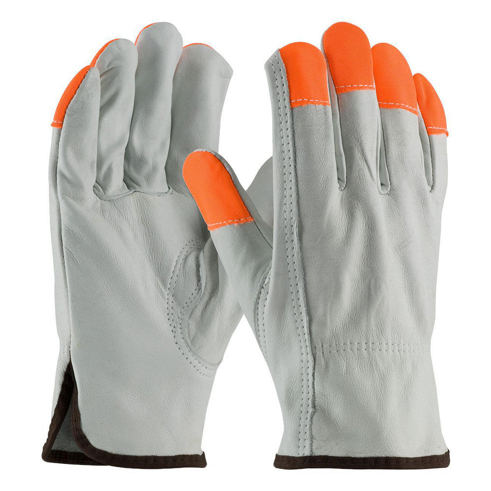 PIP 68-163HV/L Work Gloves PiP 68-163, Size Large, Cowhide Leather Lined, Cowhide Leather, General Purpose